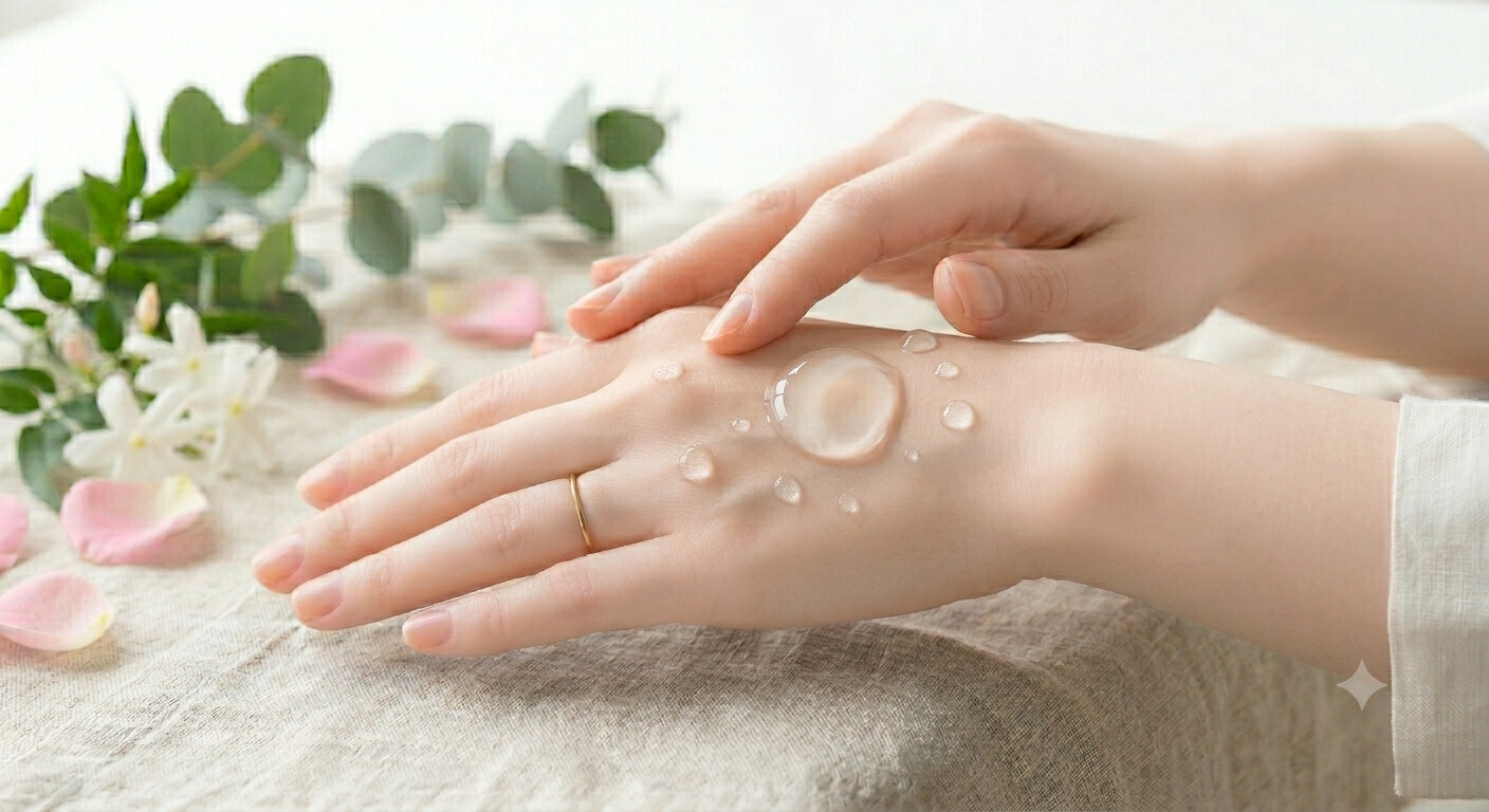 みずみずしい水があふれ出すウォータークリーム